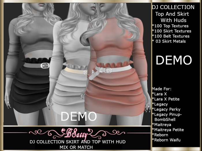 *BSASSY* DJ COLLETION TOP AND SKIRT DEMO