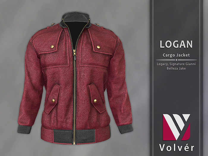 //Volver// Logan Cargo Jacket - Merlot