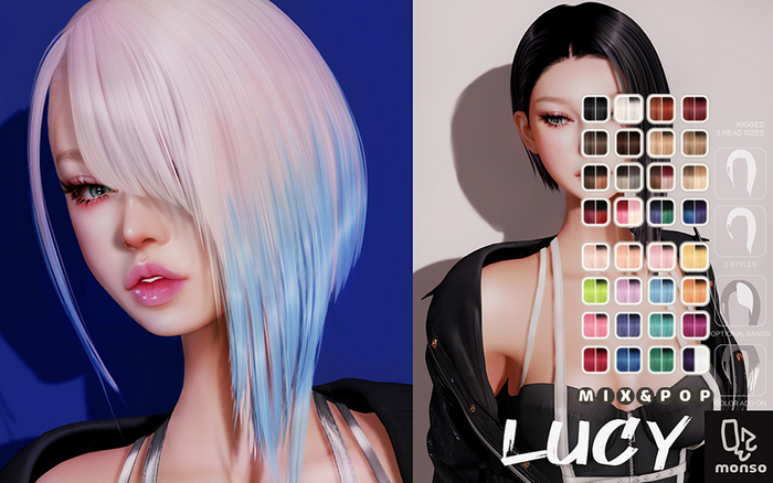[monso] Lucy Hair /Mix & Pop
