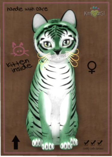 KittyCatS Box - Tiger! - Dusky Green