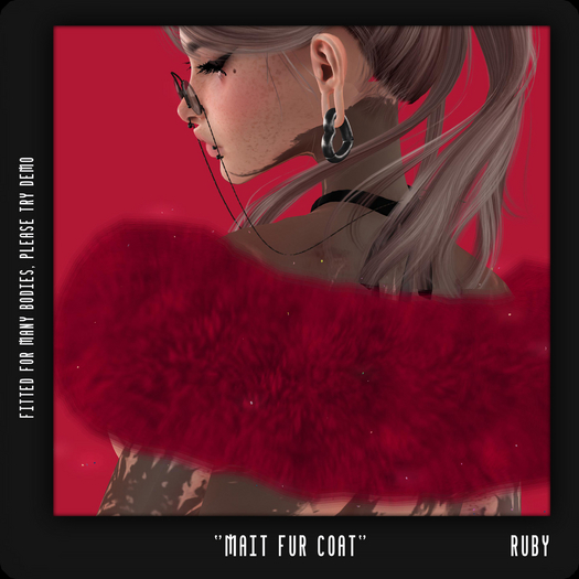 - TRIGGERED - Mait Fur Coat (Ruby) (BOXED)