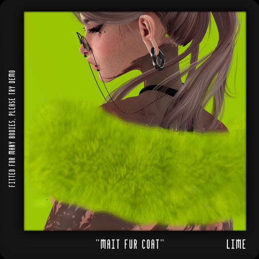 - TRIGGERED - Mait Fur Coat (Lime) (BOXED)