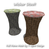 T-Spot Mesh - Wicker Stool - Full Perm - LI=0.5