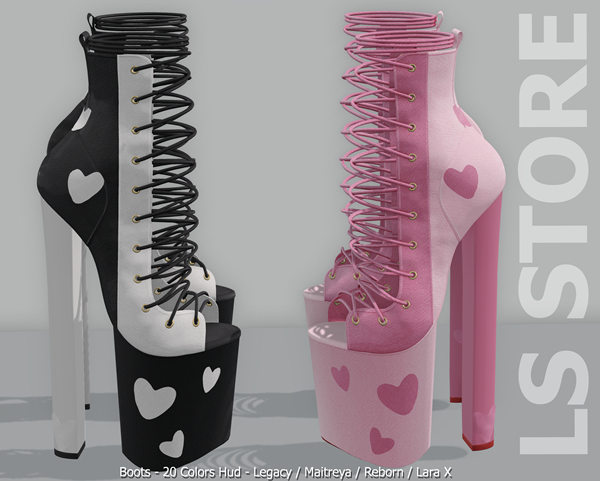 [LS] HEART BOOTS #1