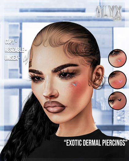 ALYX. Exotic Dermal Piercings (Fat-Pack)