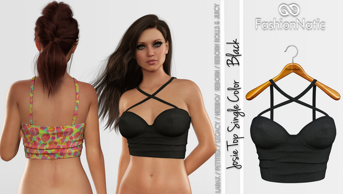 Top Josie Black - LaraX, PetiteX, Legacy, Reborn, Rolls,Juicy - FashionNatic