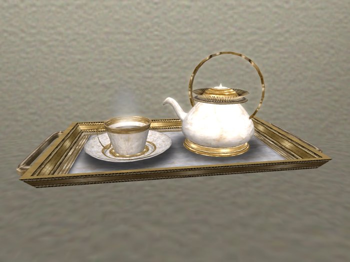 Gold and Ivory Tea Set