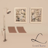 LouChara Flora Floor Lamp and Wall Art 