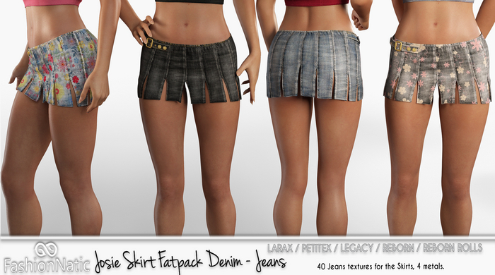 Skirt Josie Fatpack Denim - Jeans - LaraX, PetiteX, Legacy, Reborn, Rolls - FashionNatic