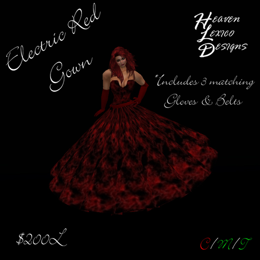 Electric Red Gown