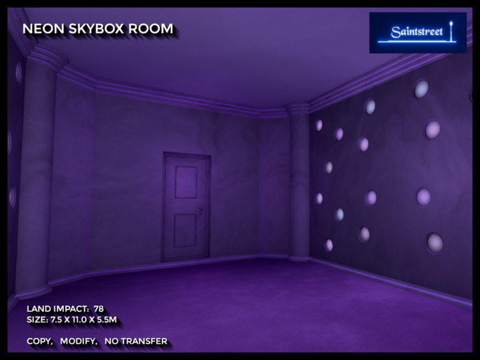 Saintstreet Neon Skybox Room (Wear me/Unpack)