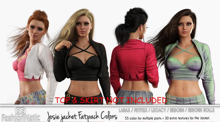 Jacket Josie Fatpack Colors - LaraX, PetiteX, Legacy, Reborn, Rolls, Juicy - FashionNatic