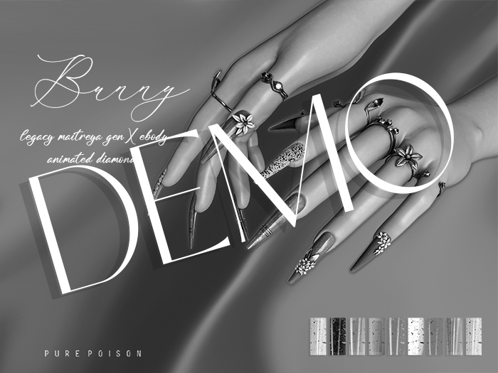 DEMO - Pure Poison - Bunny Nails & Rings - Unpack