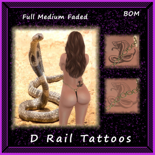 Cobra Back Tattoo – BOM