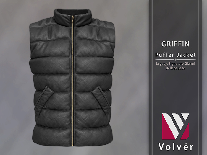 //Volver// Griffin Puffer Jacket - Dark Gray