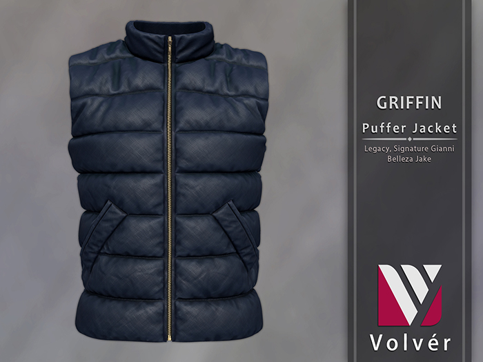//Volver// Griffin Puffer Jacket - Dark Blue