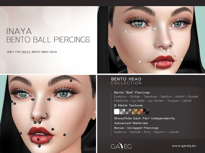 [GA.EG] Inaya Bento Ball Piercings