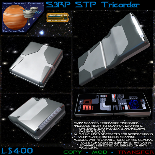 [JRF] Equipment - S3RP STP Tricorder