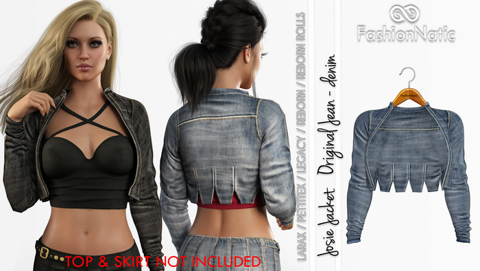 Jacket Josie Original Denim - Jeans - LaraX, PetiteX, Legacy, Reborn, Rolls, Juicy - FashionNatic
