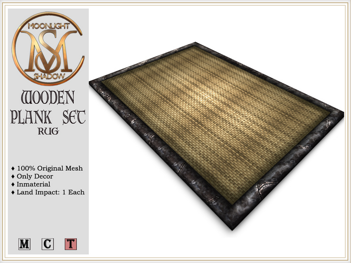 [MoonSha] Wooden Plank Set - Rug