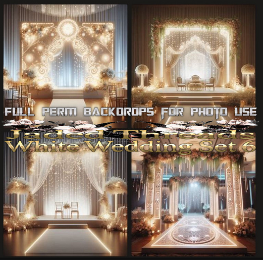(JT) White Wedding Set 6 Add