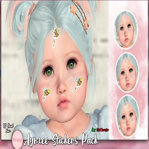 {Pitikos}Aymee Stickers Pack  Bom{TD Heads}{AddToUnpack}