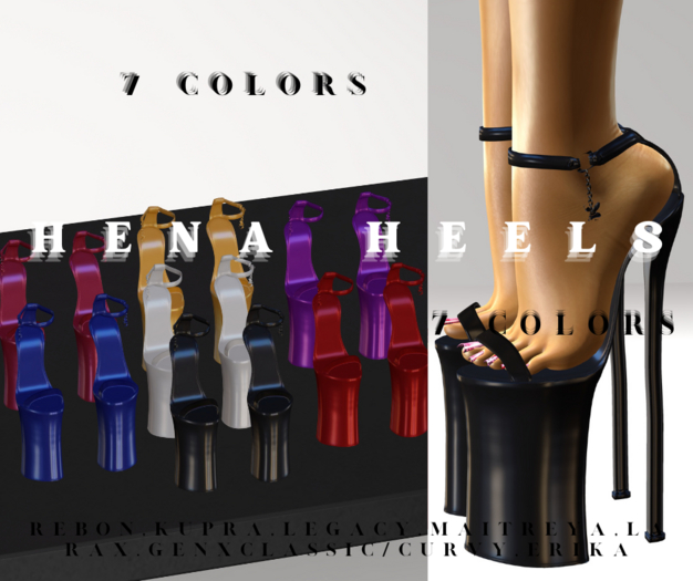 HENA HEELS - BLACK