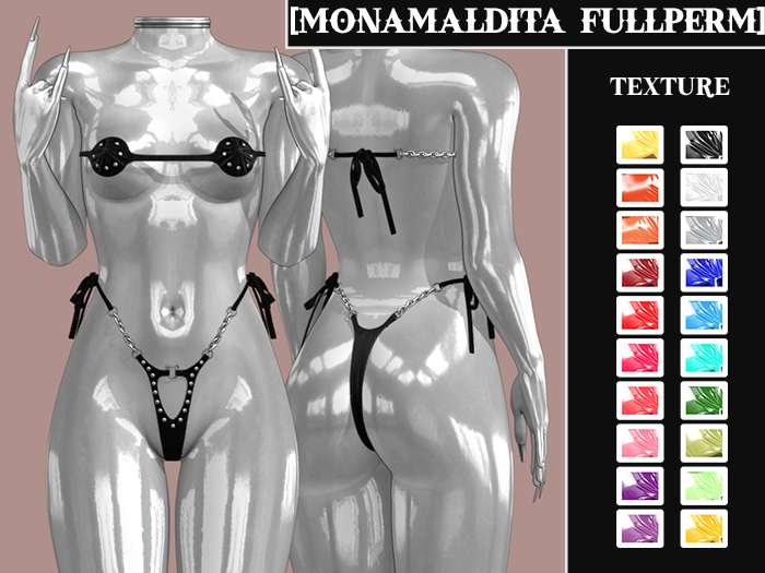#63 - MONAMALDITA - Texture Silk - Bikini