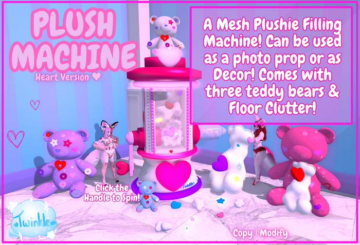 *Twinkle* Plush Machine! Heart version