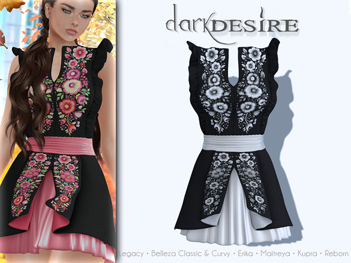 [[dD]] Nikte Dress - White (Add Me) Vestido Floreado