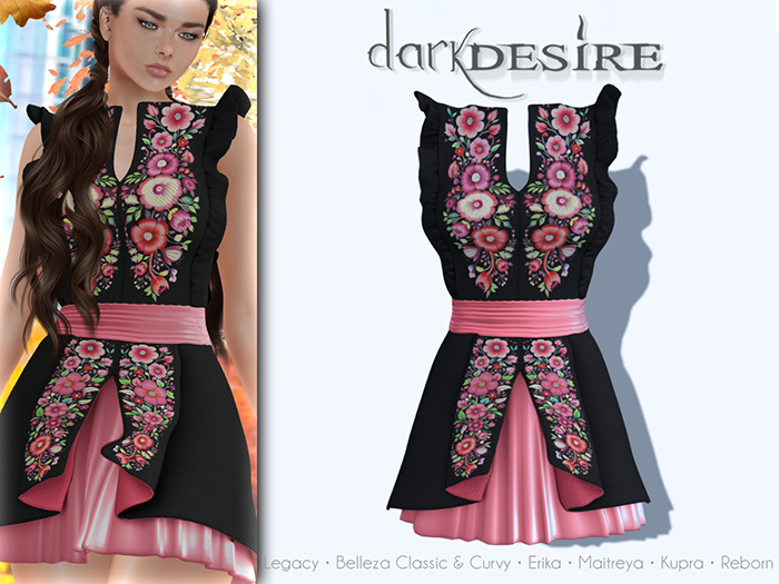 [[dD]] Nikte Dress - Pink (Add Me) Vestido Floreado