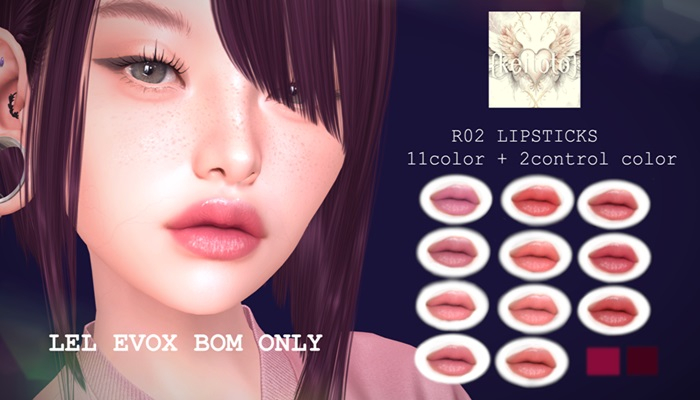 {keitoto}LEL evox BOM  Lipsticks R02(add)