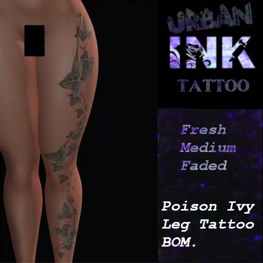 ::<<*Poison Ivy Leg Tattoo*>>::