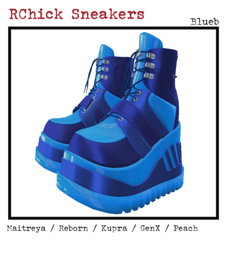 :::darKrose::: RChick sneakers Blueb