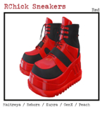 :::darKrose::: RChick sneakers  Red