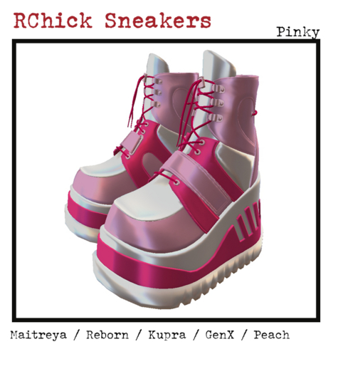 :::darKrose::: RChick sneakers  Pinky