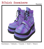 :::darKrose::: RChick sneakers   Violet