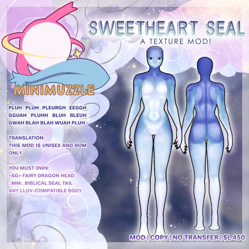 .:MM:. Sweetheart Seals (Blueberry)