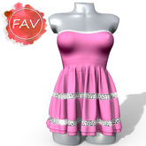 Pink Lace Dress Waifu