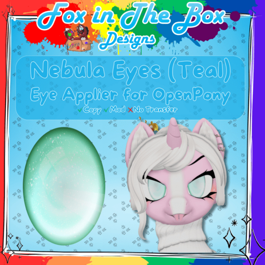 [FITB] Teal Nebula Eyes
