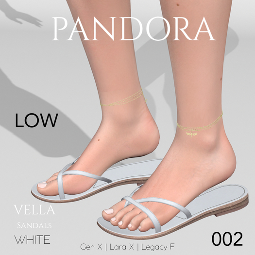 -PANDORA- VELLA Sandals  LOW - 002 -