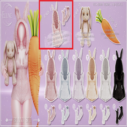 1. Elune. Bunny Bodysuit (Legacy) - RARE