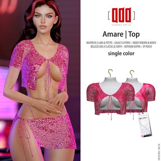 [ADD] Amare Top - Pink