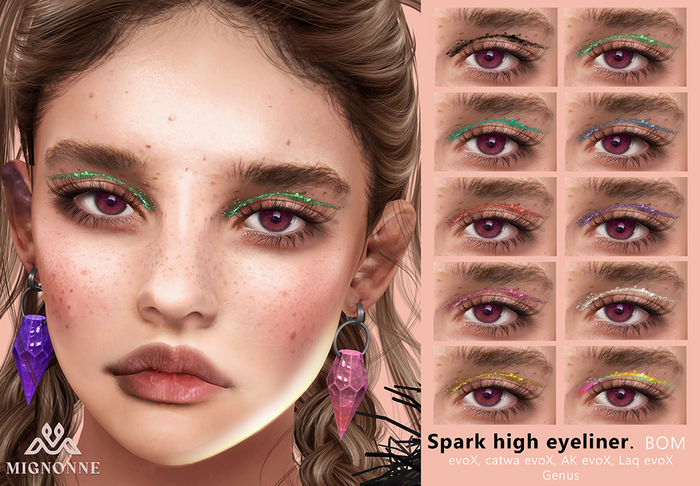 [Mignonne] Spark high eyeliner PACK (bom)
