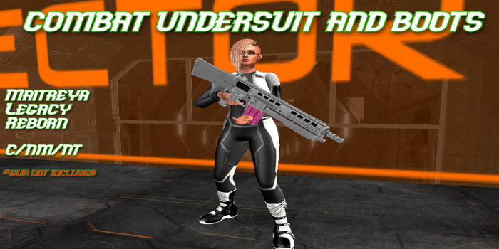 combat undersuit b/w
