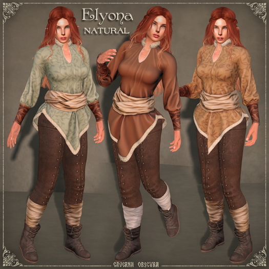 Elyona Outfit ~ NATURAL ~ by Caverna Obscura