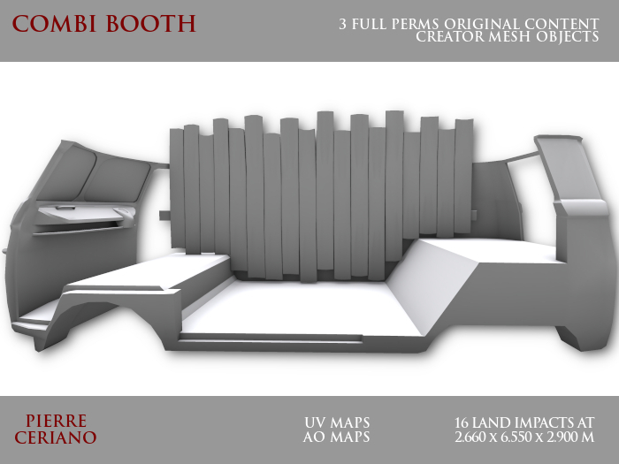 Booth - Combi booth - 16 LI - FULL PERM Link-set