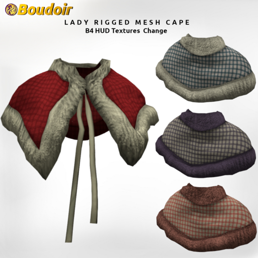 *!*BOUDOIR Bess Rigged Mesh B4 CAPE - HUD Textures Change