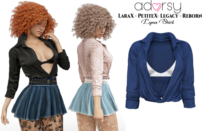 adorsy - Lyna Top Blue - Lara X/Legacy/PetiteX/Reborn
