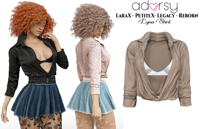 adorsy - Lyna Top Brown - Lara X/Legacy/PetiteX/Reborn